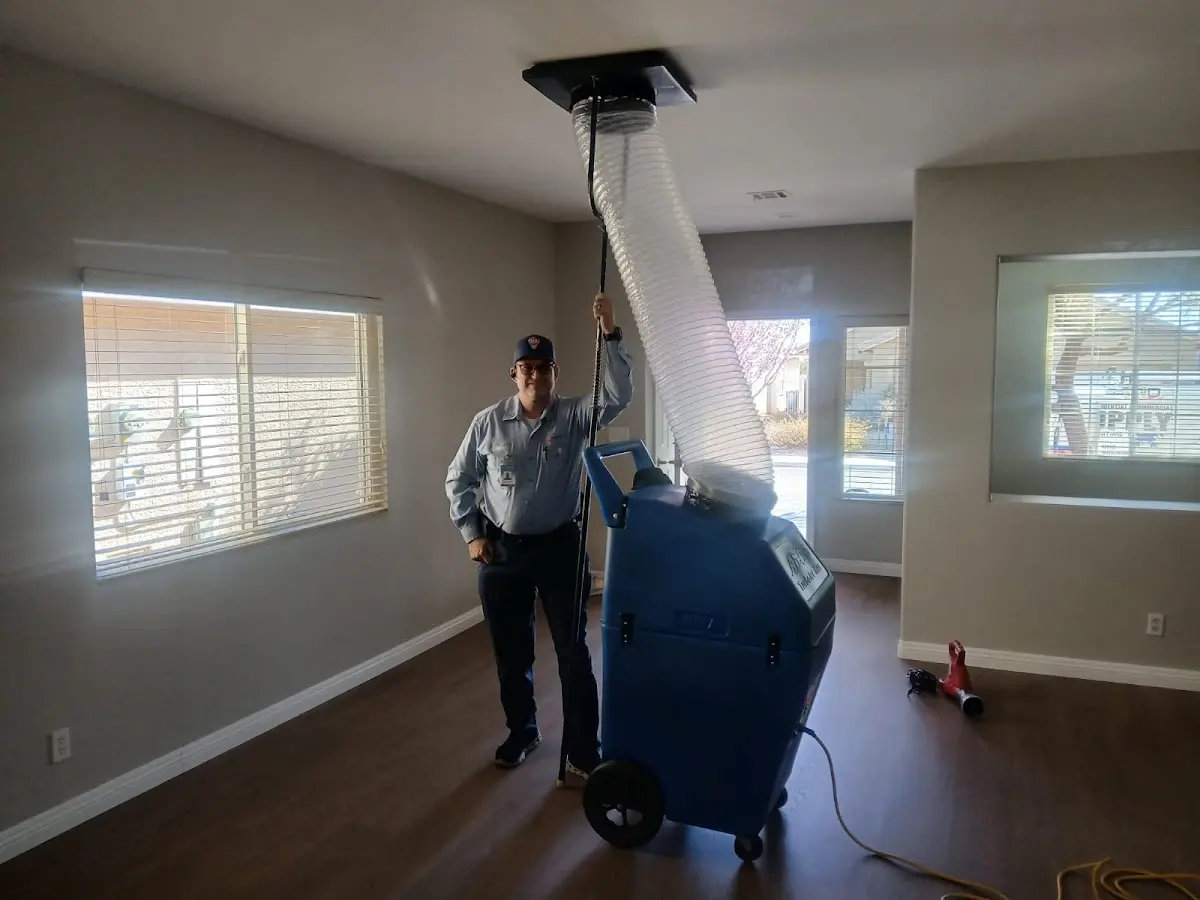 Professional Dryer Vent Cleaning work inside a Beach Park home